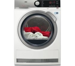 AEG AbsoluteCare T8DEE845R Heat Pump Condenser Tumble Dryer - White